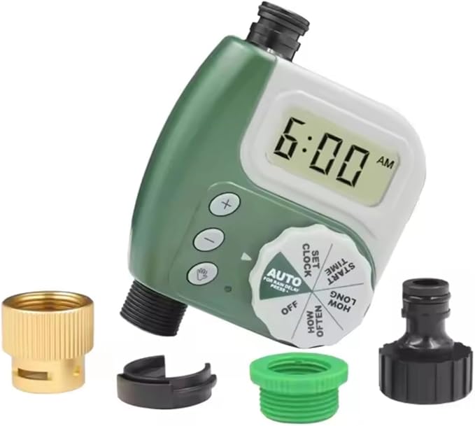 Outdoor Garden Irrigation Controller Timer Metal Head Automatic Watering Device Irrigation Timer
