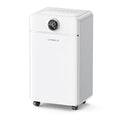 CHIVALZ 1800 Sq.Ft Dehumidifier for Basement, Quiet Dehumidifier for Home, Bedroom, Bathroom, Humidity Display, with Drain Hose, Auto Shut Off, 3 Modes, Timer, Auto Defrost, Child Lock, White 1Pack