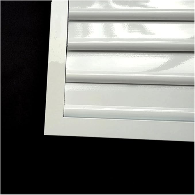 40CM x 40CM Aluminum Alloy Adjustable Ventilation Shutters with Movable Blades - Durable Louvre Vent for Exhaust Fan Outlet, Ideal for Home and Commercial Use
