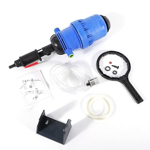 Fertilizer Injector Dispenser - Proportioner Automatic Dosing Pump 0.4-4% 4-30℃ US, Adjustable Fertilizer Injector Water Powered Doser Dispenser,for Industry Garden Hose Livestock
