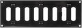 Repa Market 12" x 4" Inch (Outer Dimensions) Black Adjustable Air Vent Cover - Galvanized Steel HVAC Air Vent Register - Heating, Cooling Toe Kick Vent Cover - Wall, Ceiling Return, Intake Air Grille