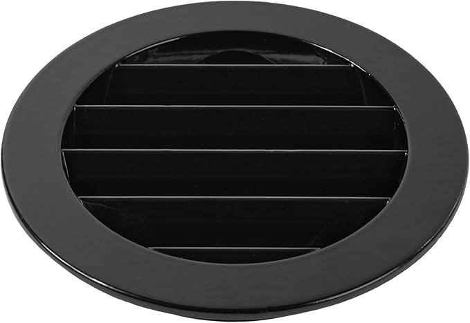 4" Inch Register Vent Cover - Round Aluminum Return Air Vent Cover - Soffit Exhaust Vent - Aluminum Mesh - Grill Cover/Dryer Vent Cover for House, Bathroom, Garage Ventilation - Gable Vent