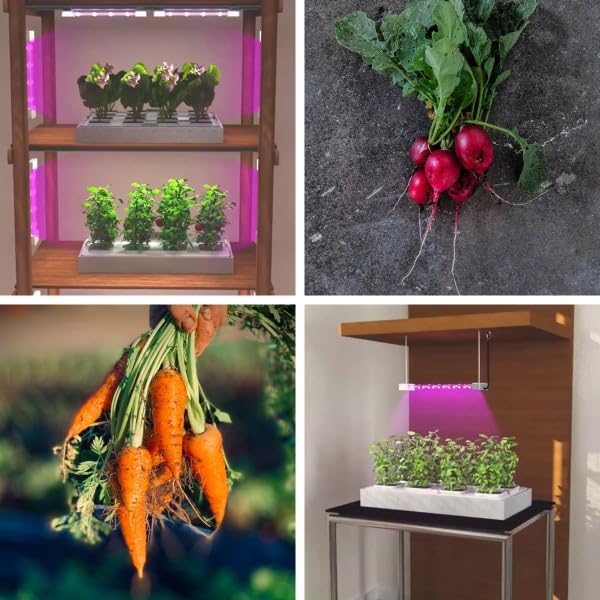 Feit Electric Grow Light 60W 2ft LED for Indoor Plants and Gardens, Selectable Spectrum Quad Light, Hydroponic, GLP24ADJS/60W/LED
