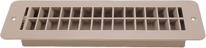 Acouto RV Plastic Floor Vent Cover Easy Adjust Air Supply Lever High Strength Floor Register Grill for Motorhome Ventilation