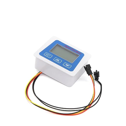 Smart Digital Water Flow Meter Set LCD Flow Rate Monitor Inline Electronic Flow Sensor with Temperature Display G1 G1/2 G3/4 Accurate Measurement(106-DN20)