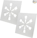 Vent Directional Cover 24" x 24" Adjustable Ceiling Vent Cover，24 Inch Air Vent Deflector for Flat Office Ceiling Vents, Conditioner or Heat Air Deflector for Office Size 23.8X23.8IN（2 Pack）