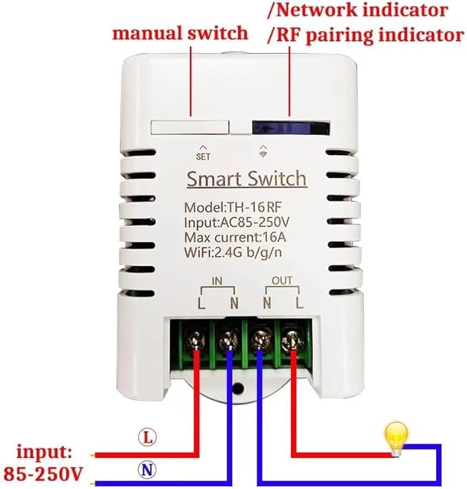 High Power eWeLink 16A Smart WiFi Temperature Controller with Waterproof Probe - APP Remote Control for Greenhouse,Homebrew,Thermostat,Aquarium,Climbing Pet Breeding,Incubator,Alexa Voice Compatible