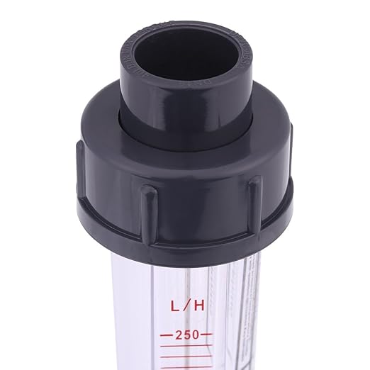Rotameter, Flow Meter Water Flow Meter Plastic Tube Type 25-250L/H Instantaneous Water Flow Meter Flowmeter