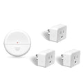 NineLeaf Motion Sensor Outlet, Wireless Motion Activated Plug with Timer & Light Sensor, 262 ft Range, 15A/1500W, Auto On/Off for Lights, Bathroom Fan, Garage, Hallway(1Sensor 3Plugs)