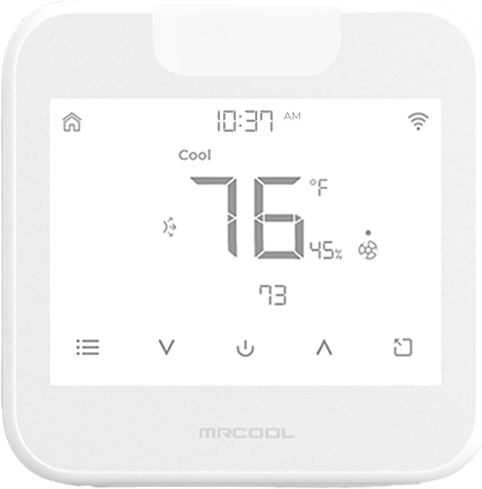 MRCOOL Smart WiFi Thermostat for Mini Split, Programmable Wall Control with Alexa and Google Assistant, 24V Heating and Cooling System