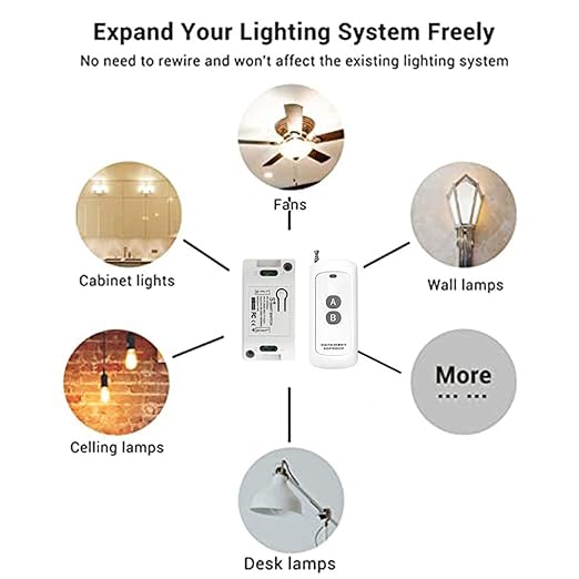 WiFi Smart Switch - Tuya Smart Home Automation Timer Switch, Compatible with 433Mhz Remote
