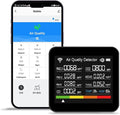 14-in-1 Air Quality Monitor, Indoor Temperature Sensors, Detect PM2.5/PM1.0/PM10/CO2/CO/TVOC/HCHO/Temperature/Humidity, Air Quality Meter for RV Home Office School Hotel