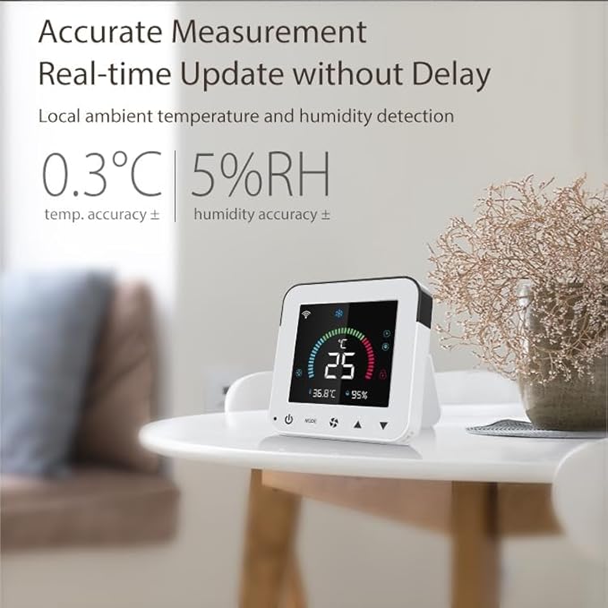 Smart Air Conditioner Controller, WenzhiIoT WiFi Thermostat for Mini-Split,Window,Portable AC Tuya Smart Life Wireless Remote Compatible with Alexa Google Home