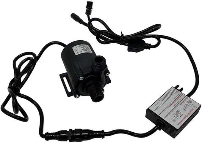 SHYSKY Speed/Flow Adjustable Smart Brushless Water Pump DC55E-12120A 12VDC 54W 12m 39ft 528GPH Low Noise, For Water Circulation Pressurization Cooling sys