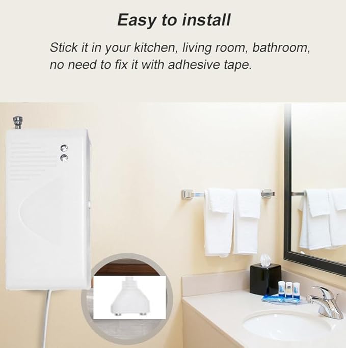 Water Detector Kit: 1 Smart Hub + 3 Leak Sensor (Silent), Water Sensor with Enhanced Signal Antenna, Water Leak Detector for Kitchen/Basement/Bathroom/Laundry, APP Monitoring, 110dB Adjustable Alarm