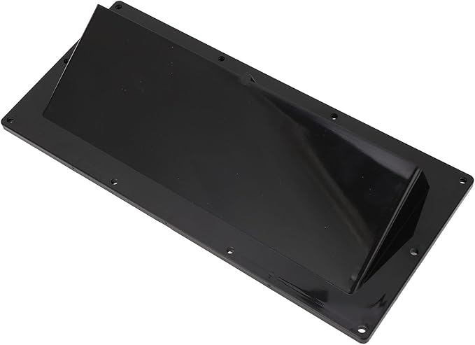 Tyenaza RV Exhaust Ventilation Cover, RV Range Hood Vent Cover Automatic Wind Proof Damper with Locking Flap for RV Home Camper Black
