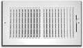 Hartford Ventilation Two Way Wall Vent Cover for 10" x 4" Duct Opening (Item Dim. 11 3/4" x 5 3/4") - Adjustable Flow and Direction Control - for Sidewall or Ceiling - Efficient - Screws Included