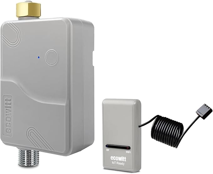 ECOWITT Intelligent Watering Timer Kit, Includes GW1200 IoT Gateway and WFC01 Smart Hose Timers, NPT Thread, for Garden Patio Lawn Irrigation, 915 MHz