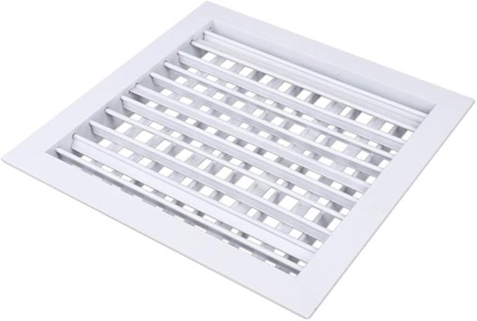 Easily Maintainable Double Layered Louver Outlet Crafted From Strong Galvanized Iron And Aluminum Frame (200 * 200mm)
