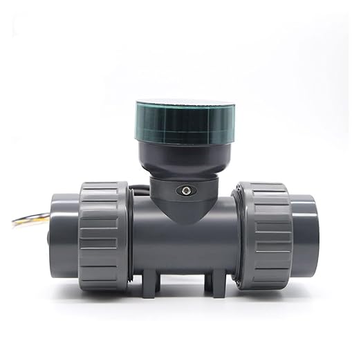 DN25-80 High Precision Smart Digital Display Flowmeter, RS485 LCD Electronic Flowmeter, PVC Flow Sensor for Farm/Garden Irrigation -Water Hose Meter(DN65,LCD Version)