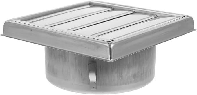 UKCOCO Stainless Steel Ventilation Grille with Movable Slats Rainproof Air Vent Cap for Bathroom Office Home and Industrial Use Versatile and Robust Weather Protection