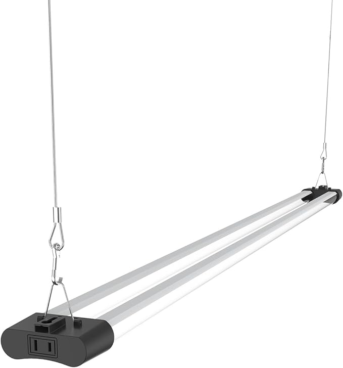 LED Grow Light Full Spectrum Light Linkable 5000K Daylight + 660nm Red Indoor Plant Lighting Fixture (4 FT)