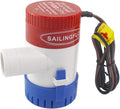 12V Bilge Pump-1100 GPH,1-1/8“(29mm) Outlet,Non-Automatic Submersible Marine Water Pump for Boat, Rvs,Pond