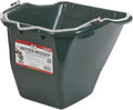 Little Giant® Plastic Better Bucket | Horse Feed Pail | Ergonomically Designed | Flat Back Bucket | Made in USA | 10 Quarts | Green