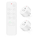 Remote Control Outlets, Nineleaf Remote Control Outlet Plug with Countdown Timer, 15A/1500W,500 Ft Range,Wireless Remote Control Outlet Plug Light Switches,for Household Appliances(1 Remote+2 Plugs)