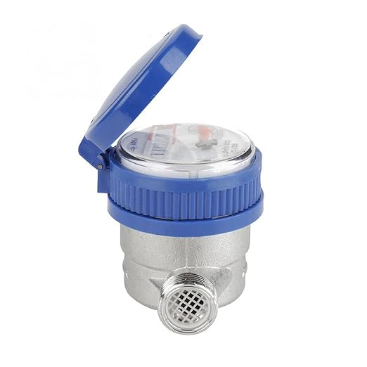 Flow Sensor Meter Digital Pipeline Water Flow Smart Water Meter Mechanical Rotary Pointer Counter Water Meter Flow Measuring Tools with Copper Fittings Gadget