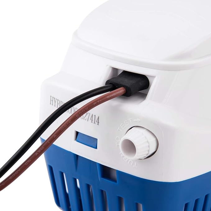 Dontmiss Automatic Submersible Small Boat Bilge Pump 12v Non-polar 1100gph Auto with Float Switch bilge pump for boat(Outlet Diameter：1 1/8")