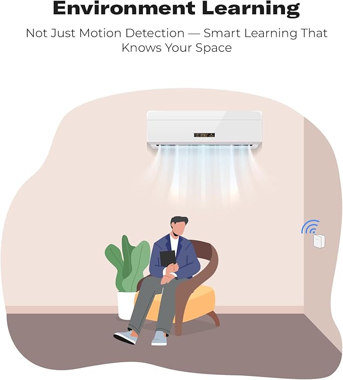 THIRDREALITY Presence Sensor R2,24GHz mmWave Radar,Adjustable Sensitivity,Zigbee Hub Required,Battery Powered,Support Home Assistant,SmartThings,Homey,Hubitat or Echo Devices with Built-in Zigbee hub