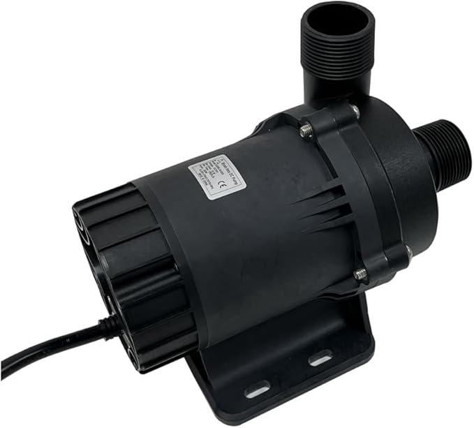 SHYSKY High Power Heavy Duty 24V 200W Brushless DC Water Pump DC85E-24100S, 10m 32ft Lift, 13500LPH 3566GPH Flow Rate, Low Noise, With DRY RUN Protection, For Cooling Circulation Pressure Sys