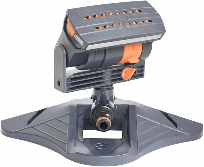 Oscillating Sprinkler, Oscillating Lawn Sprinkler, Automatic Water Sprinklers for Yard with Adjustable Angle & Control, ABS Garden for Lawn & Garden Watering
