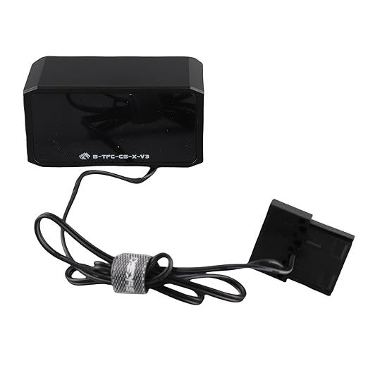G1/4" Inline PC Water Cooling Flow Meter, Temperature/Flow/Speed OLED Display Digital Coolant Flow Indicator with Alarm for Desktop PC Water Cooler System