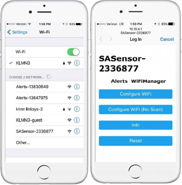 Water and Temperature Alert with Text Message and Email Notifications, Dual sensors