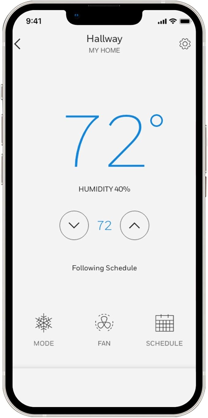 Honeywell Home T9 WIFI Smart Thermostat, Smart Room Sensor Ready, Touchscreen Display, Alexa and Google Assist