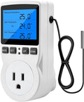 Diymore Digital Thermostat Controller - Plug-in Temperature Controller for RVs, Reptile Terrariums, and Greenhouses (1800W, -40°F to 248°F)