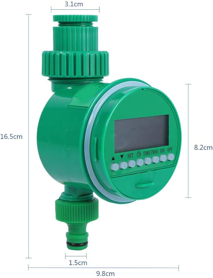 Akozon Water Irrigation Timer Automatic Digital LCD Electronic Home Water Timer Garden Irrigation Controller Programs