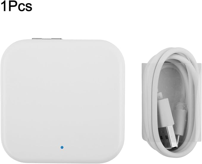 WiFi Gateway-Hub For TTLock App With Remote Control, Real Time Monitoring, Multiple Smart Door Lock Pairing, Compatible With G2 And G3 Models, ABS Housing, White(G3 wired)