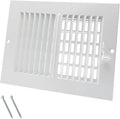 8 x 6 Inch [Duct Opening] Air Vent Covers for Wall or Ceiling - High Airflow 2 Way Steel Ventilation - Adjustable Wall/Ceiling Register, 9-3/4 Inch x 7-3/4 Inch [Overall Dimensions]