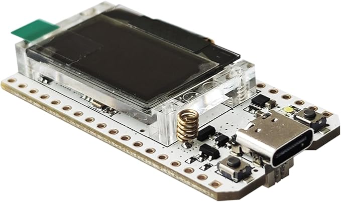 WiFi LoRa 32 V3 ESP32-S3FN8 SX1262 Development Board 902-928MHz Integrated WiFi BLE LoRa with Antenna Onboard 0.96-inch OLED Display for Meshtastic LoRaWAN (WiFi LoRa 32 V3 with Case)