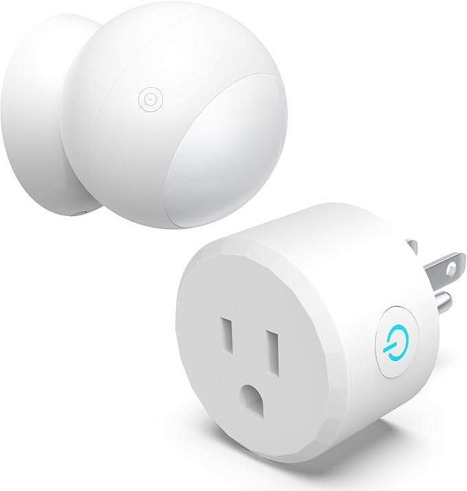 Wireless Motion Sensor Outlet with Timer, Plug-N-Play PIR Motion Activated Switch, Indoor Motion Detector for Lights & Exhaust Fan (110V-120V) of Bathroom, Garage, Laundry Room