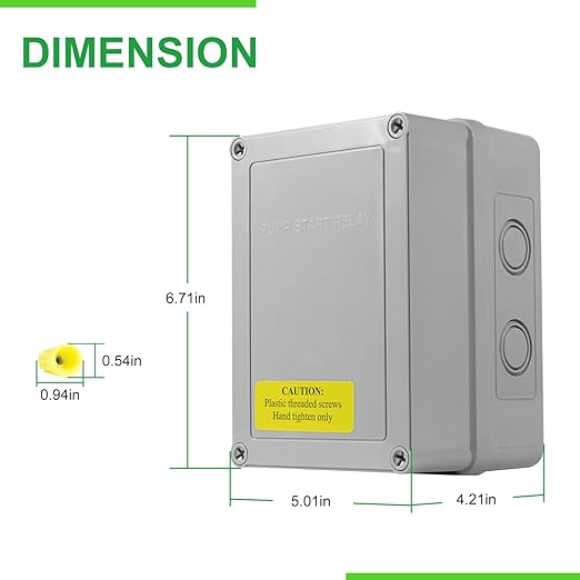 1522 Pump Start Relay with Enclosure 3 HP at 110V /220V 24V Coil for Irritation Systems