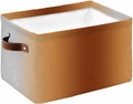 Dark Burnt Orange Grey Ombre Storage Bins Cubes Waterproof Cloth Storage Basket,Farmhouse Gradient Minimalist Foldable Storage Bags for Shelf Clothes Storages Organizers with Handles 15x11x9.5 in 1PCS