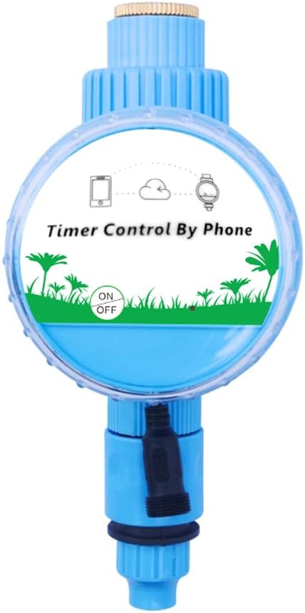 Automatic Irrigation Controller and Sprinkler Timer with WiFi Connection and Mobile App Remote Control for Garden Lawns Patio and - Includes Stainless Steel Water Inlet Filter