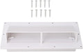 Tyenaza Exhaust Vent Cover, Exhaust Ventilation Cover ABS Automatic Wind Proof Damper Lockable Range Vent Cover for RV Home Camper(White)
