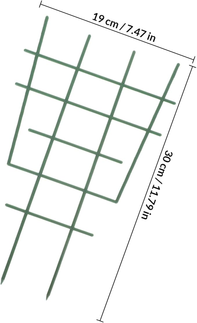 Plant Climbing Support Trellis with 6 Plastic Frames and 10 Leaf Ties Garden Stake for Climbing Vine Plants Indoor and Outdoor