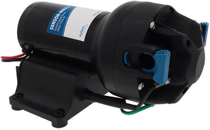 Jabsco V50AJ-115N-3A, Sensor-Max II Variable Speed Freshwater Pump, 5 GPM Quiet Marine Water Pressure Pump, No Accumulator Needed, Smooth Flow, Power-Efficient, Cast Aluminum Housing