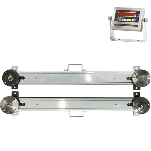 Liberty LS-919-HD-36-5k Heavy Duty Weigh Beam Bar System – Livestock Scale with LED Digital Indicator – 36" 5,000 lb Capacity Industrial Scales – NTEP Certified Portable Cattle Scale for Legal Trade